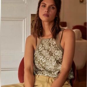 Free People ‘Intimately’ Nights Out Snakeskin Moss Green Bodysuit, Size S, NWOT